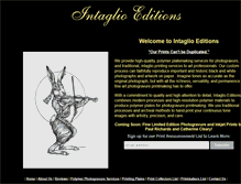 Tablet Screenshot of intaglioeditions.com